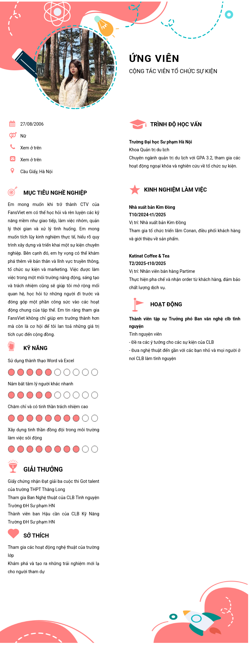 CV ứng viên