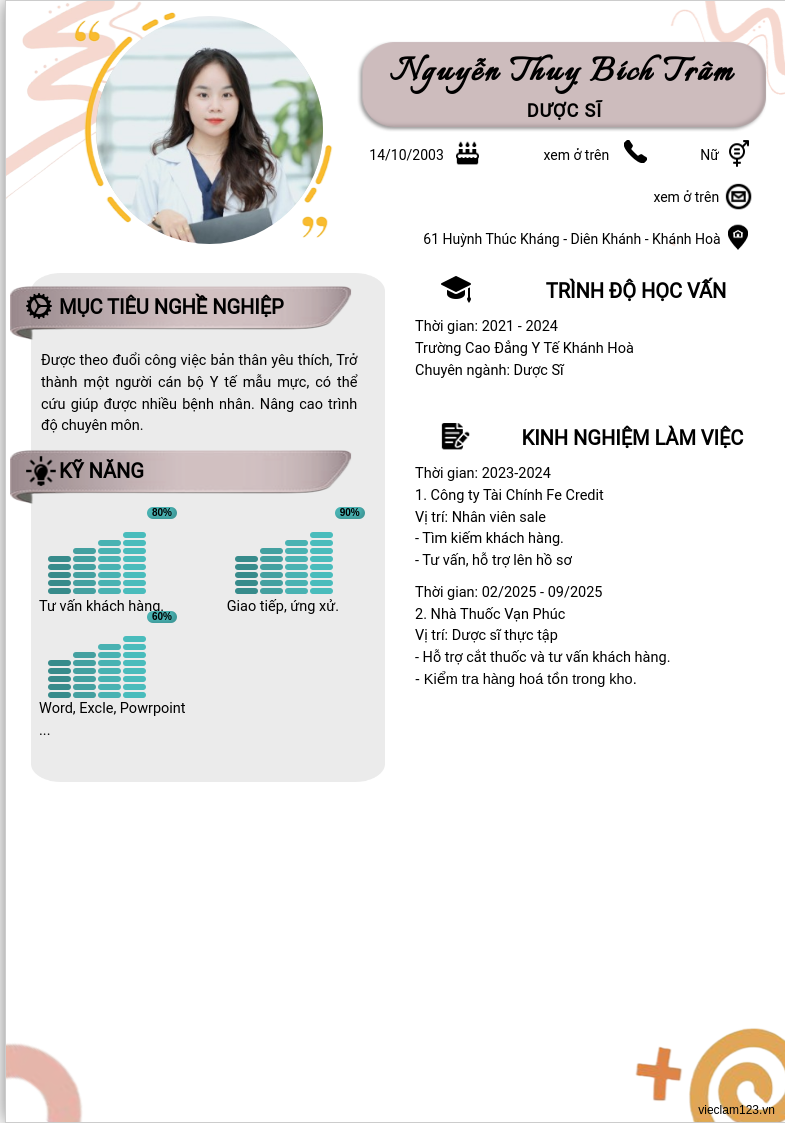 CV ứng viên