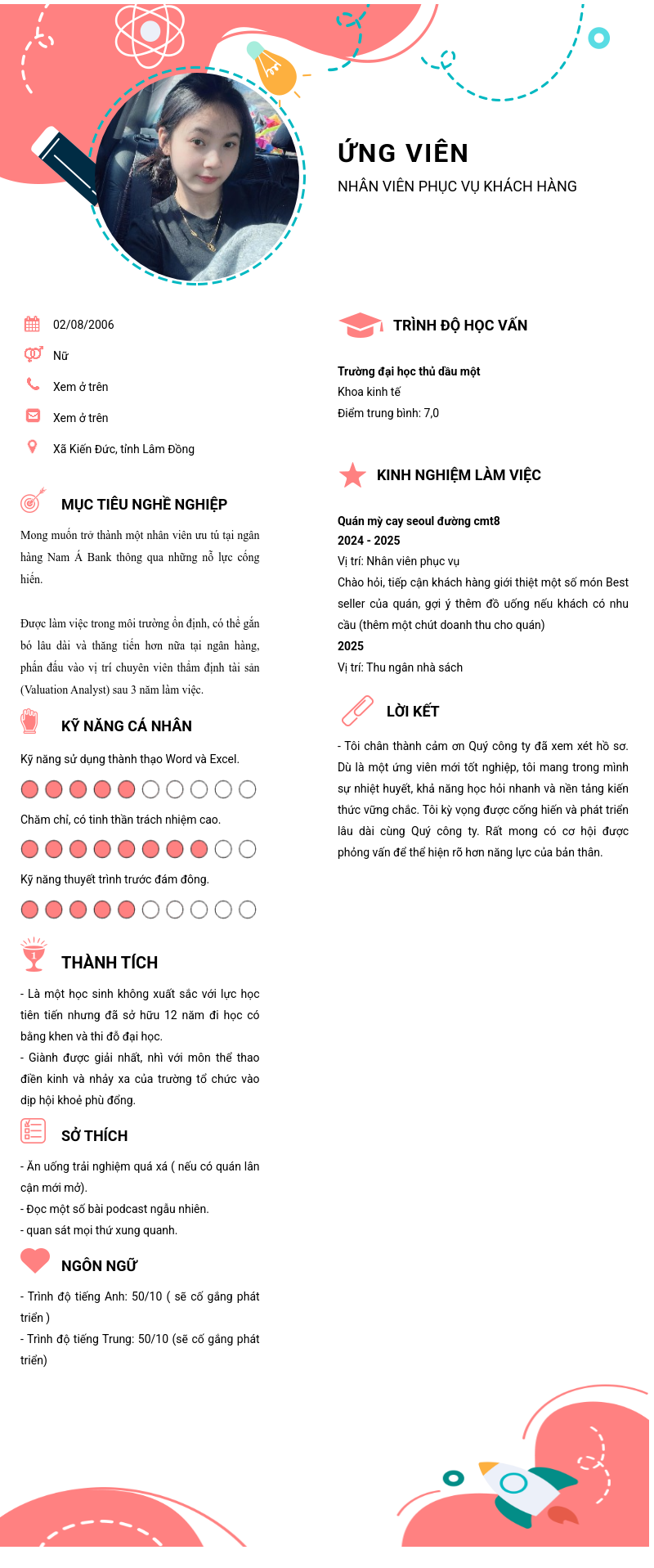 CV ứng viên