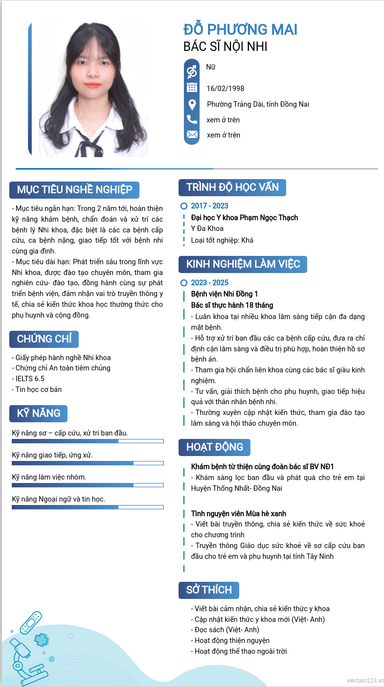 CV ứng viên