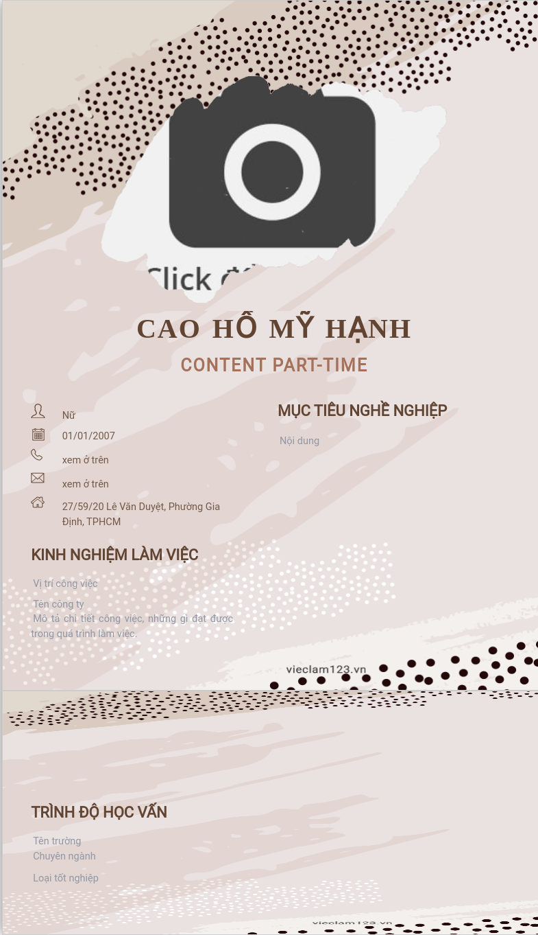 CV ứng viên