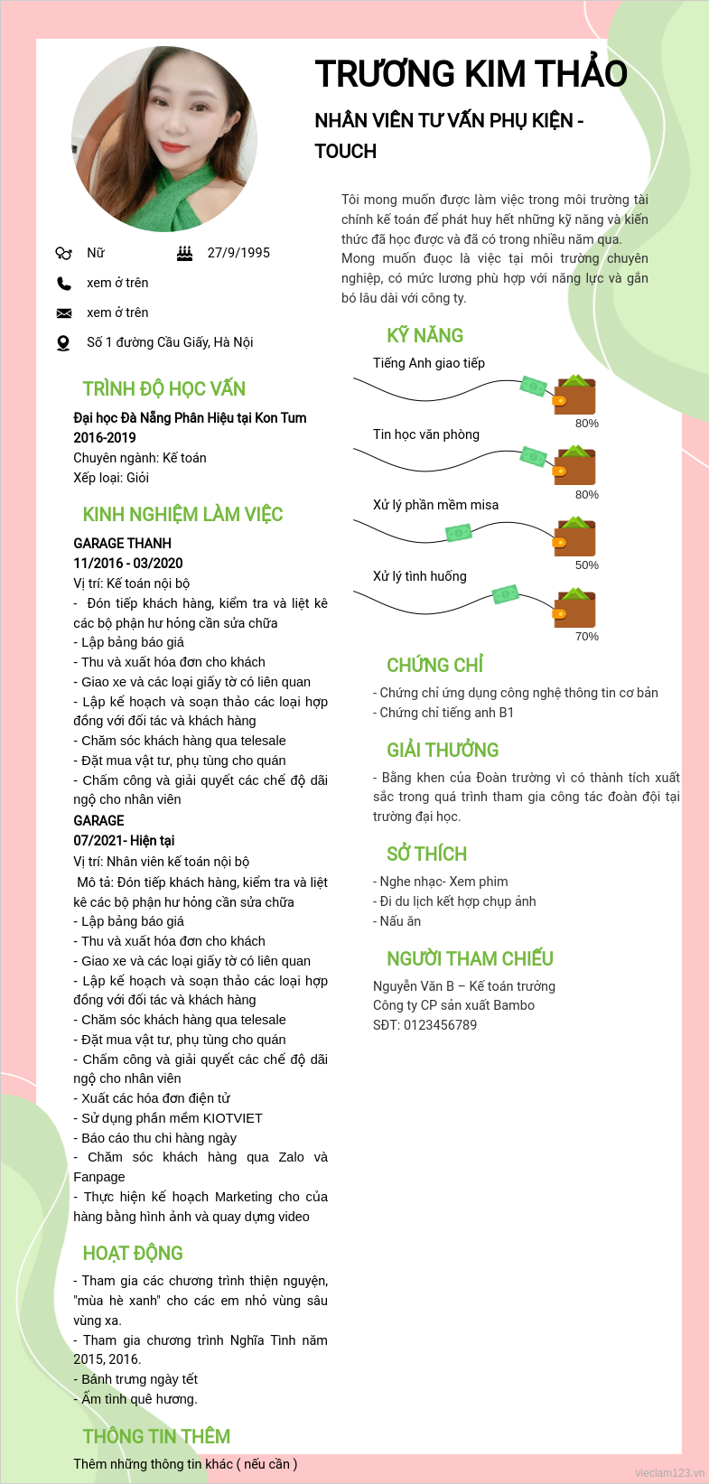 CV ứng viên