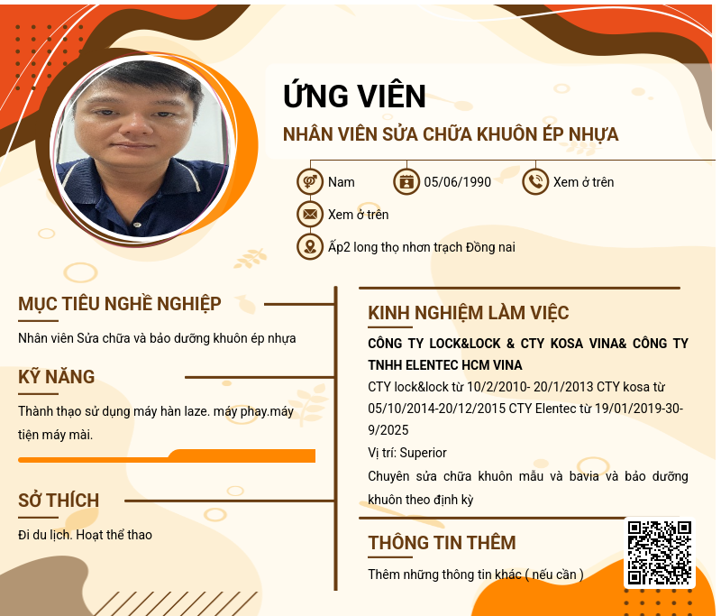 CV ứng viên
