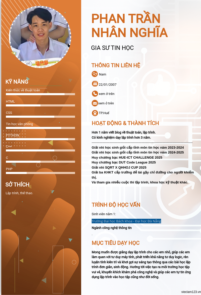 CV ứng viên