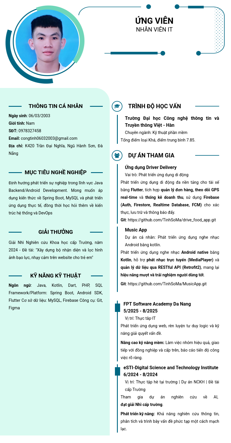 CV ứng viên