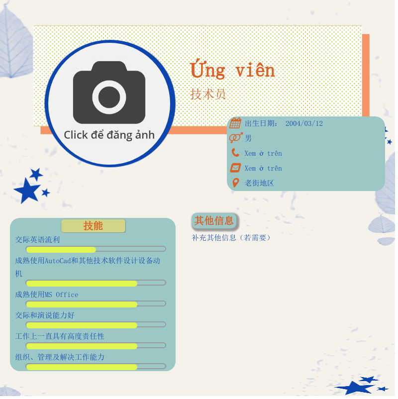 CV ứng viên