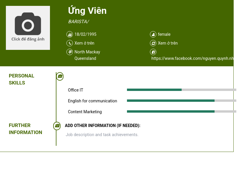 CV ứng viên