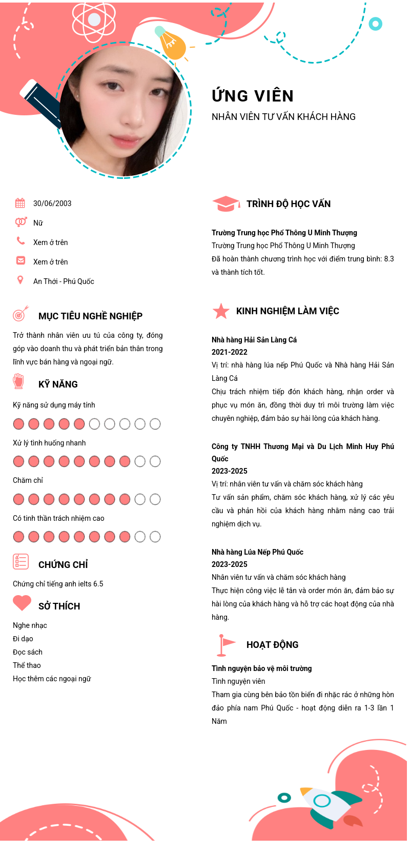 CV ứng viên