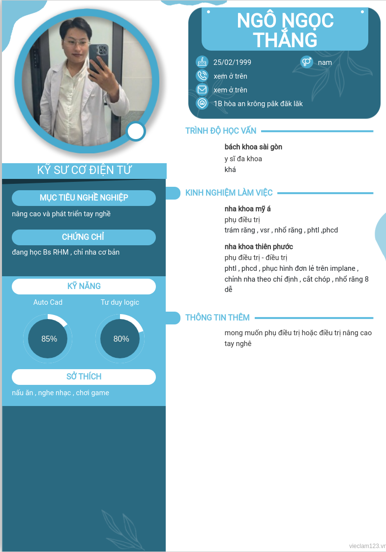 CV ứng viên