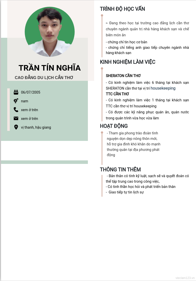 CV ứng viên