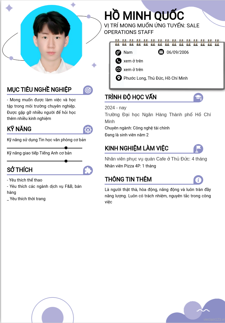 CV ứng viên