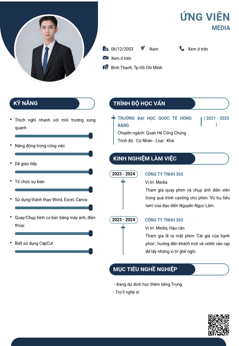 CV ứng viên