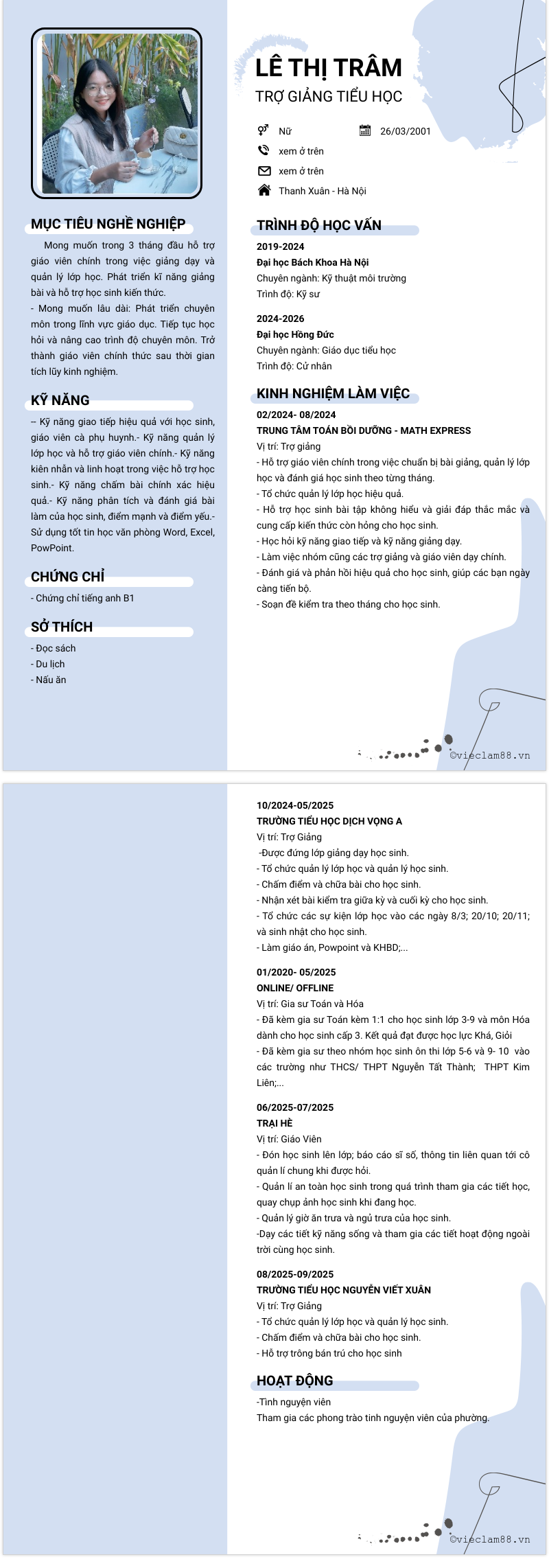 CV ứng viên