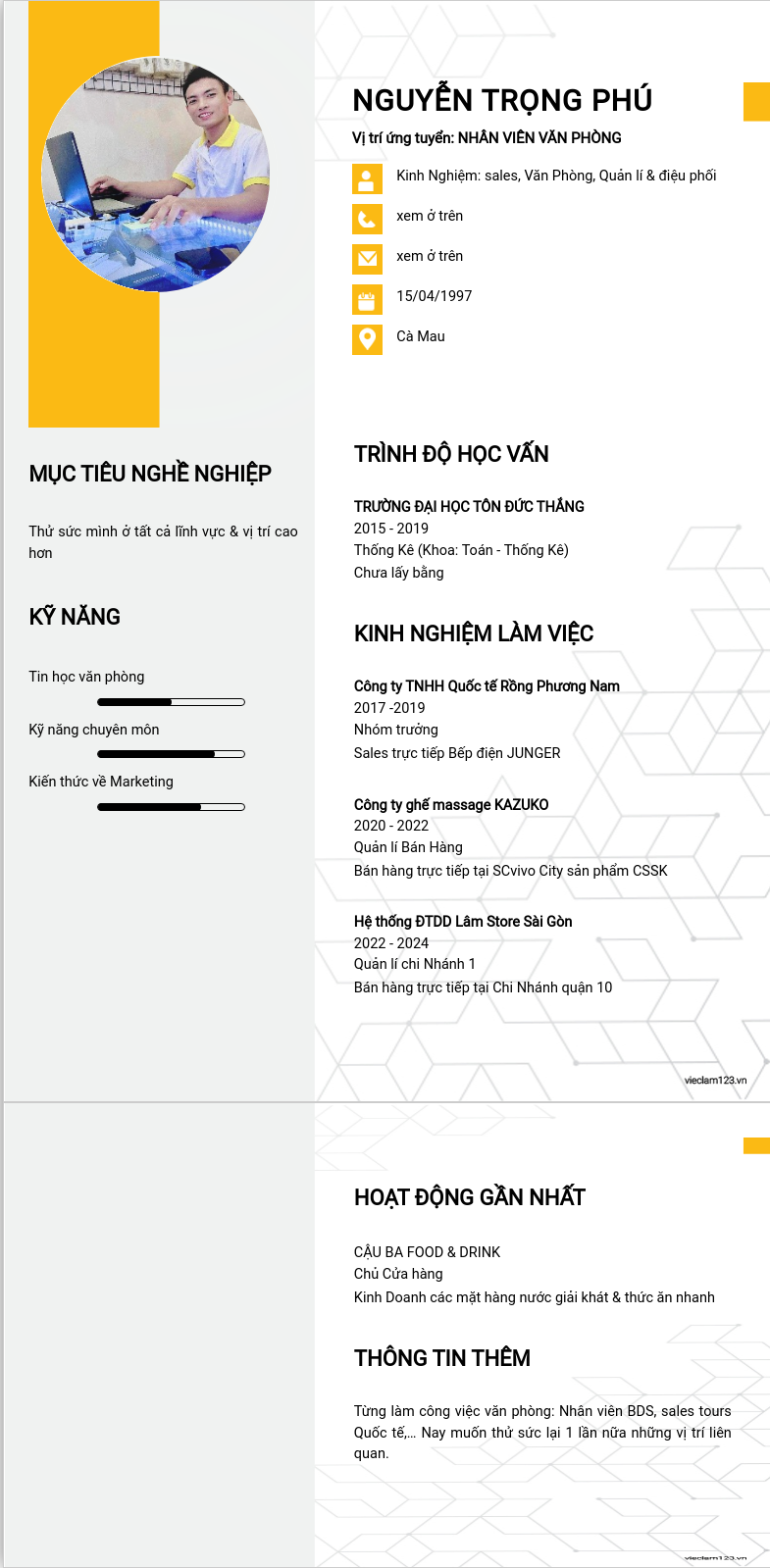 CV ứng viên