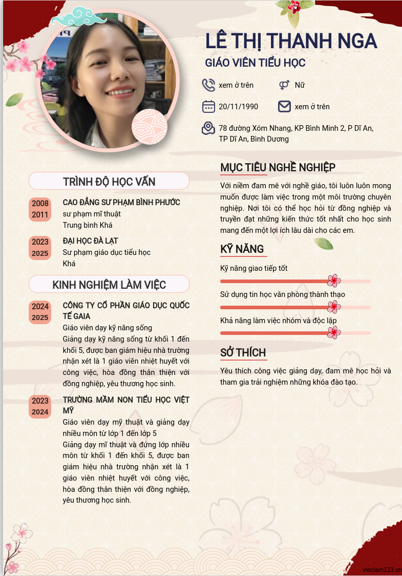 CV ứng viên