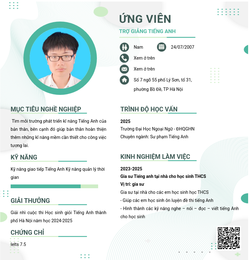 CV ứng viên