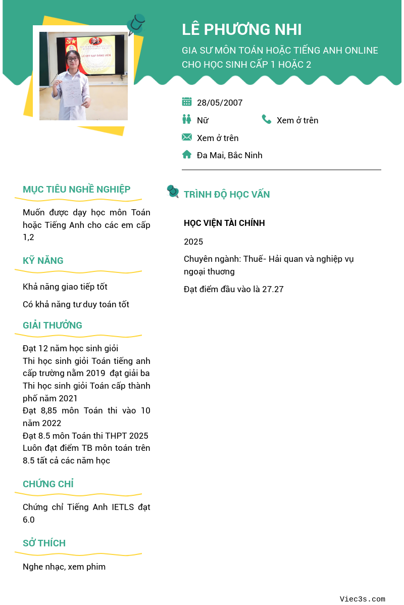 CV ứng viên
