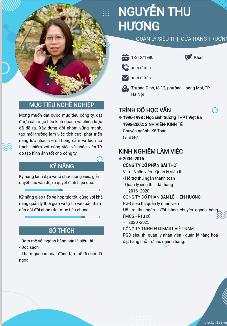 CV ứng viên