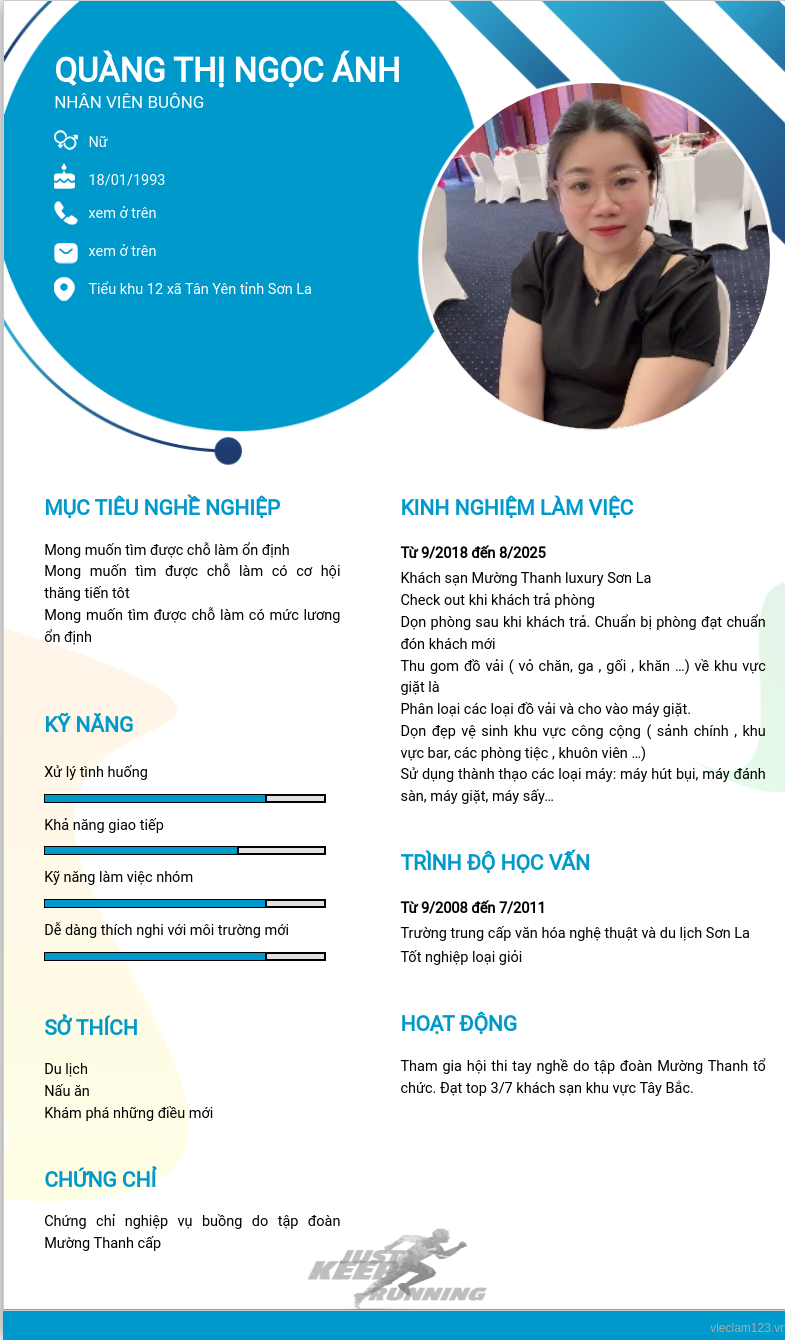 CV ứng viên