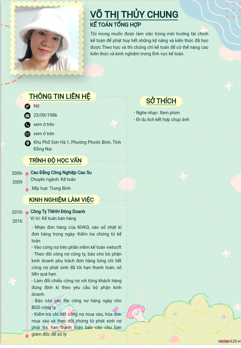 CV ứng viên