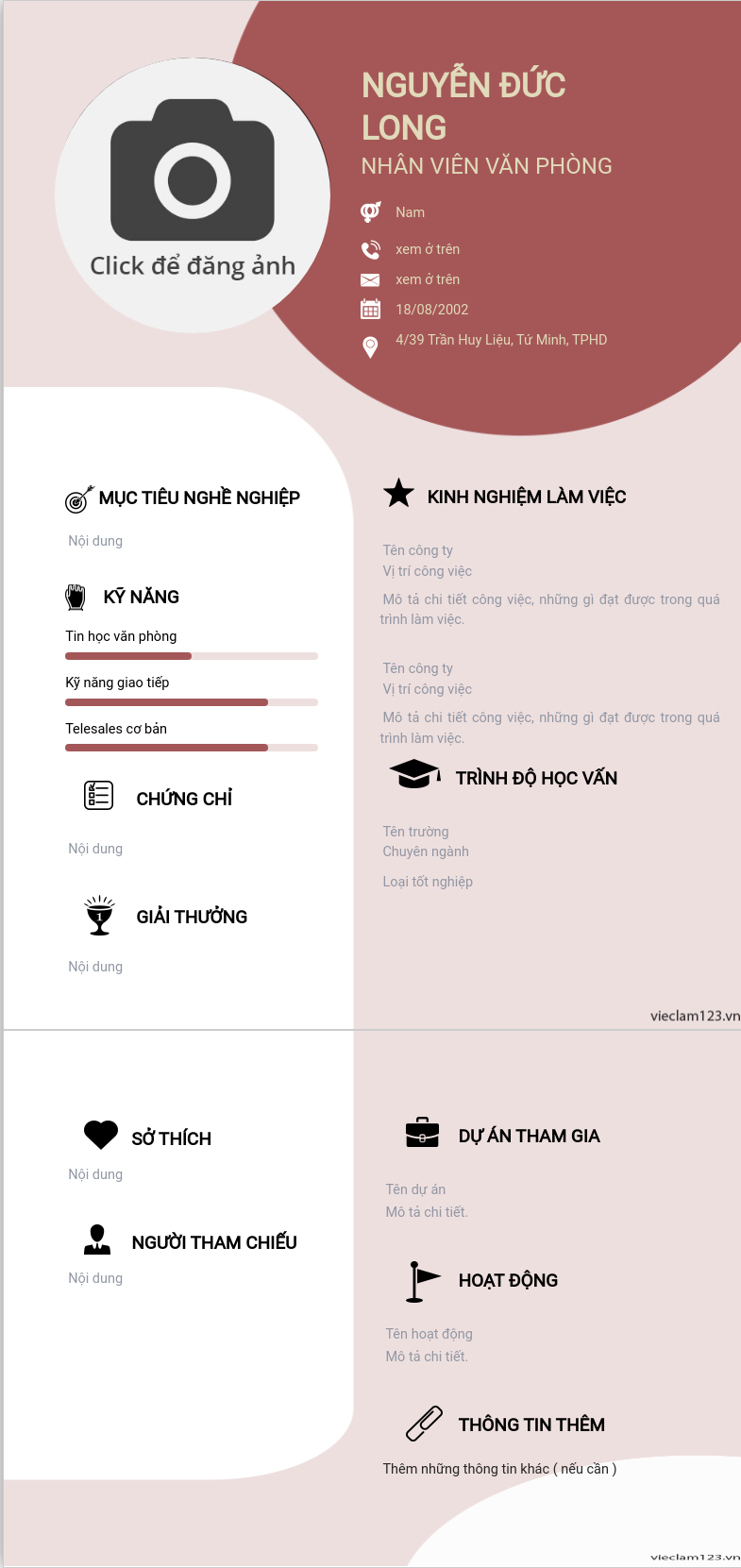 CV ứng viên
