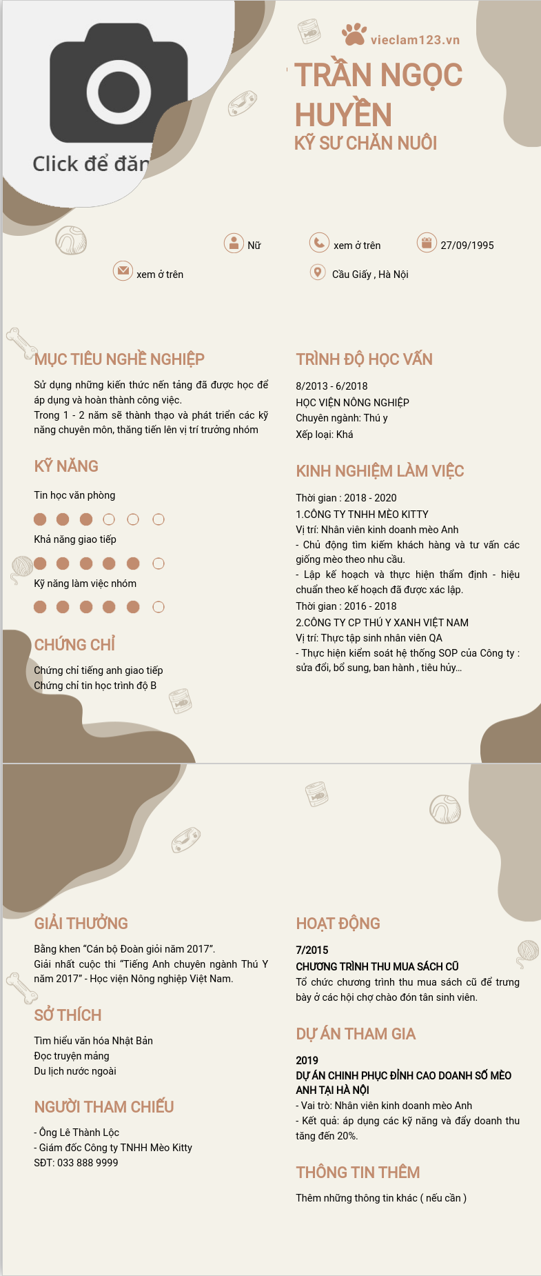CV ứng viên