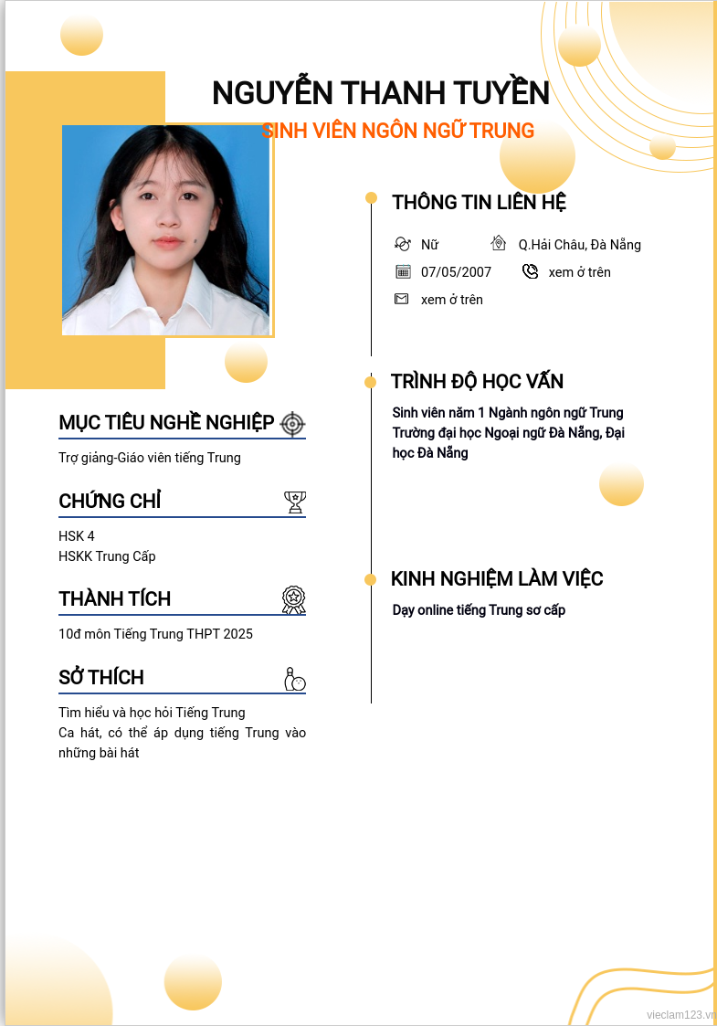 CV ứng viên