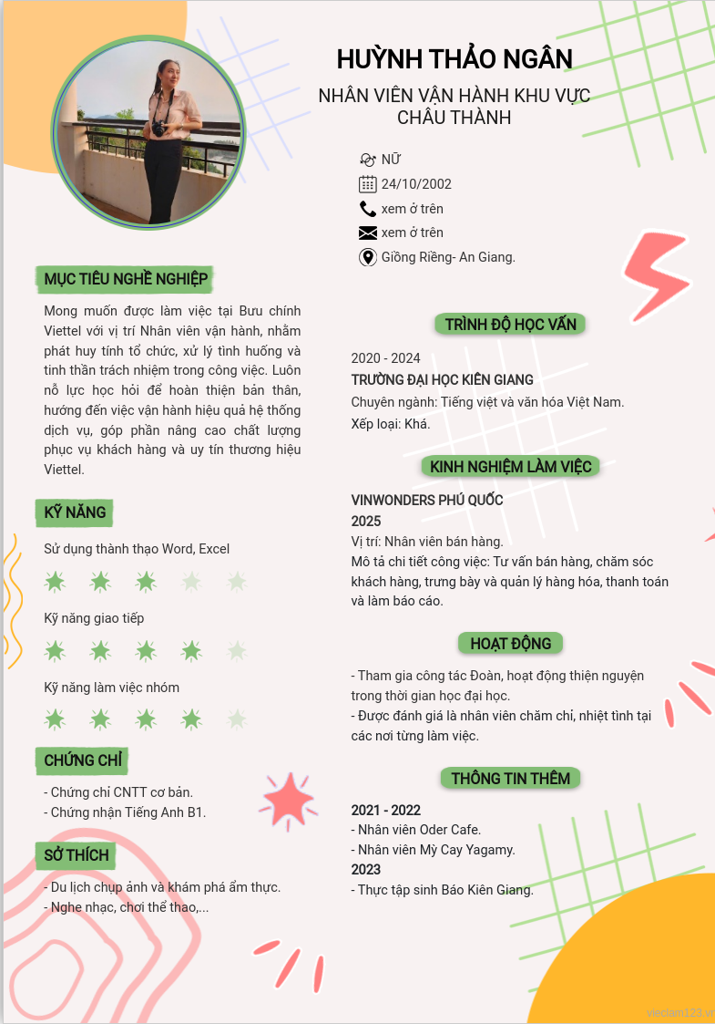 CV ứng viên