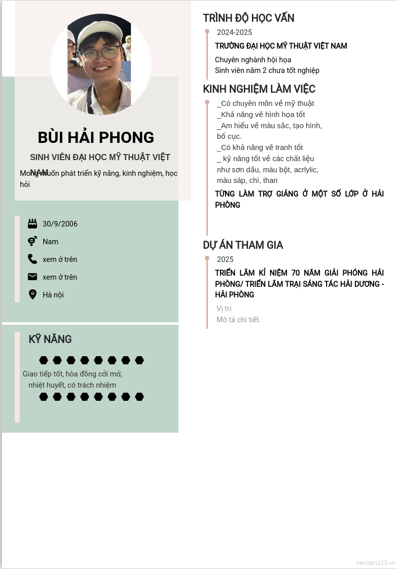 CV ứng viên