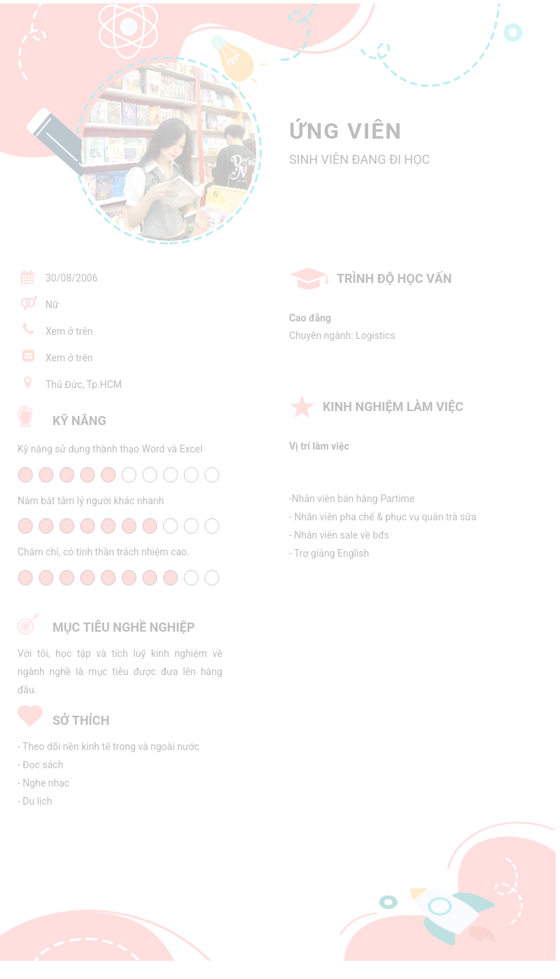 CV ứng viên