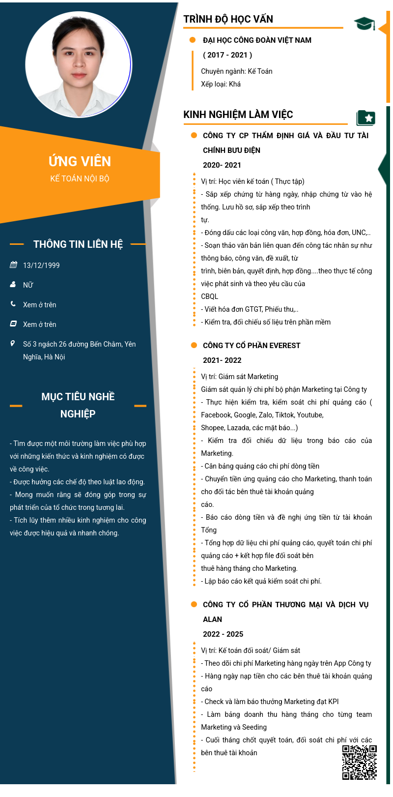 CV ứng viên