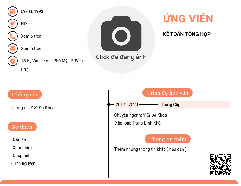 CV ứng viên