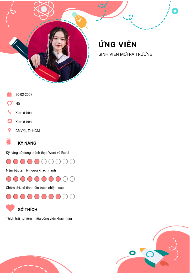 CV ứng viên