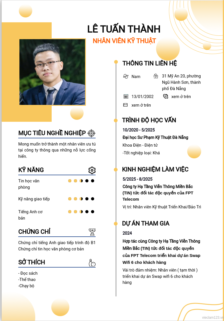 CV ứng viên