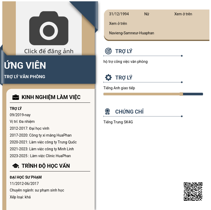 CV ứng viên