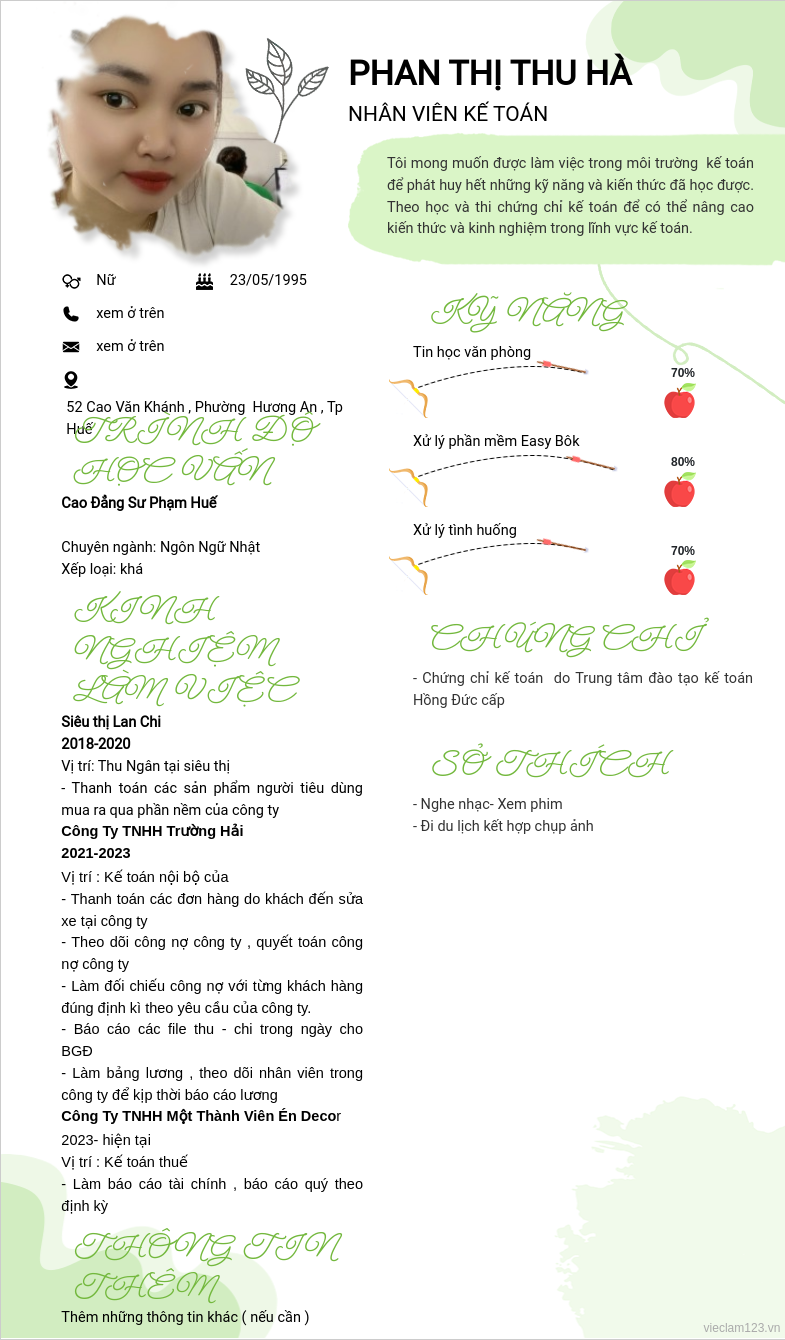 CV ứng viên