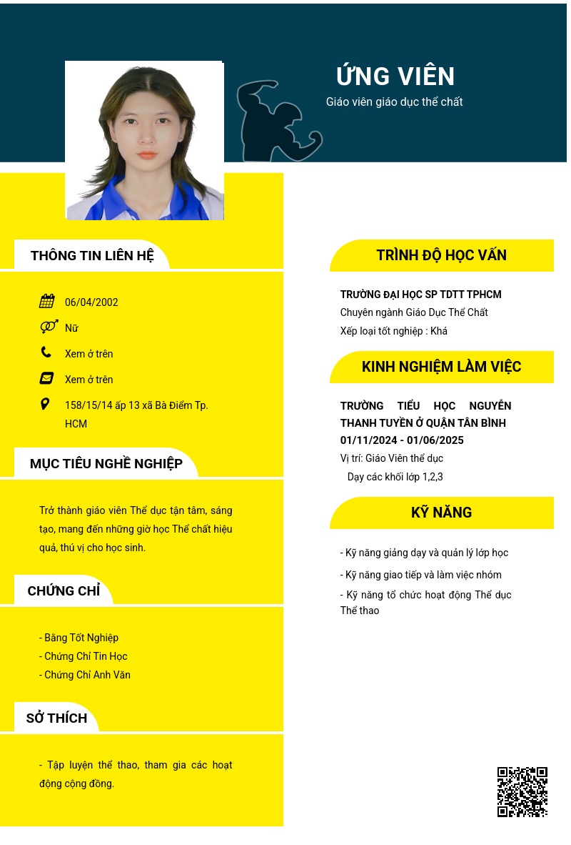 CV ứng viên