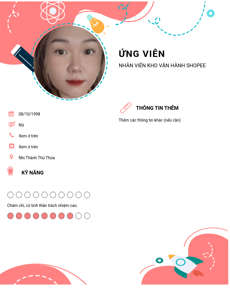 CV ứng viên