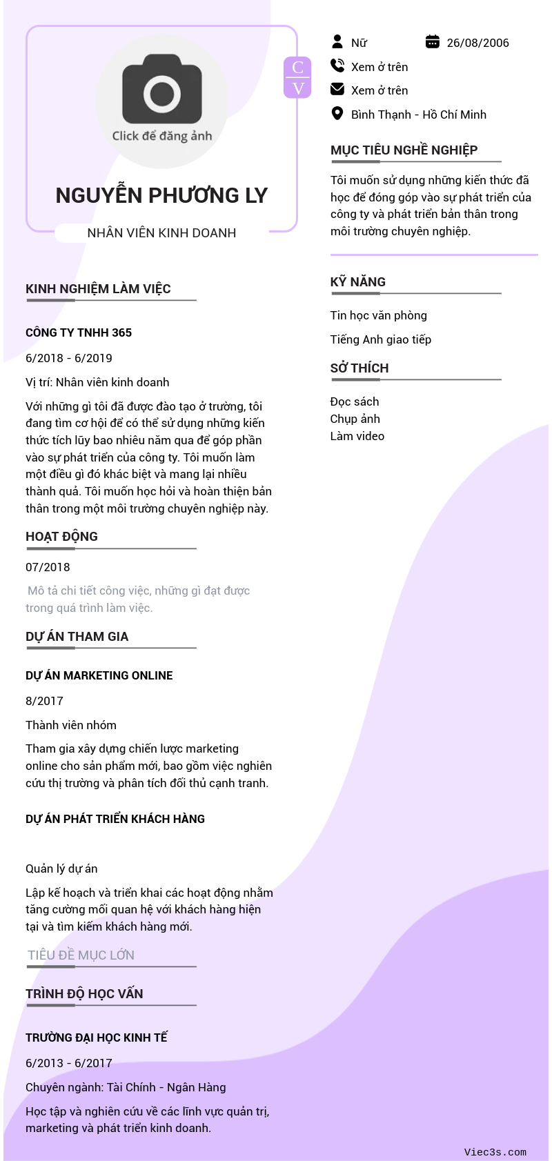 CV ứng viên