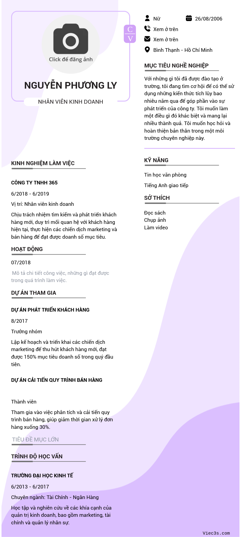 CV ứng viên