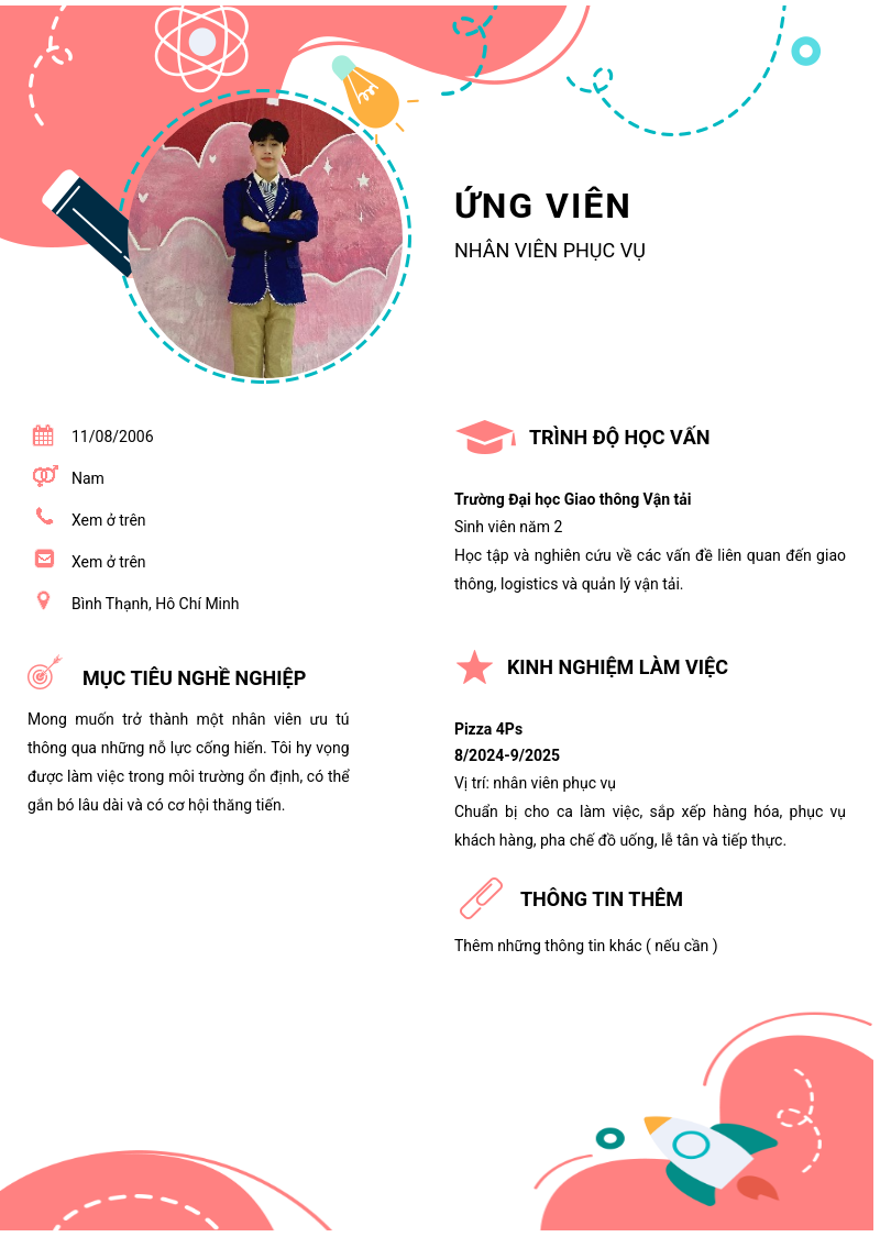 CV ứng viên