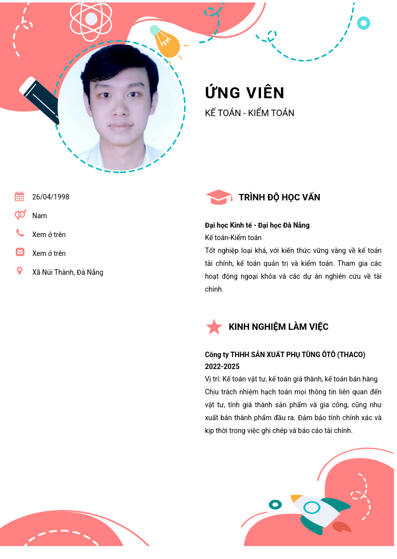 CV ứng viên