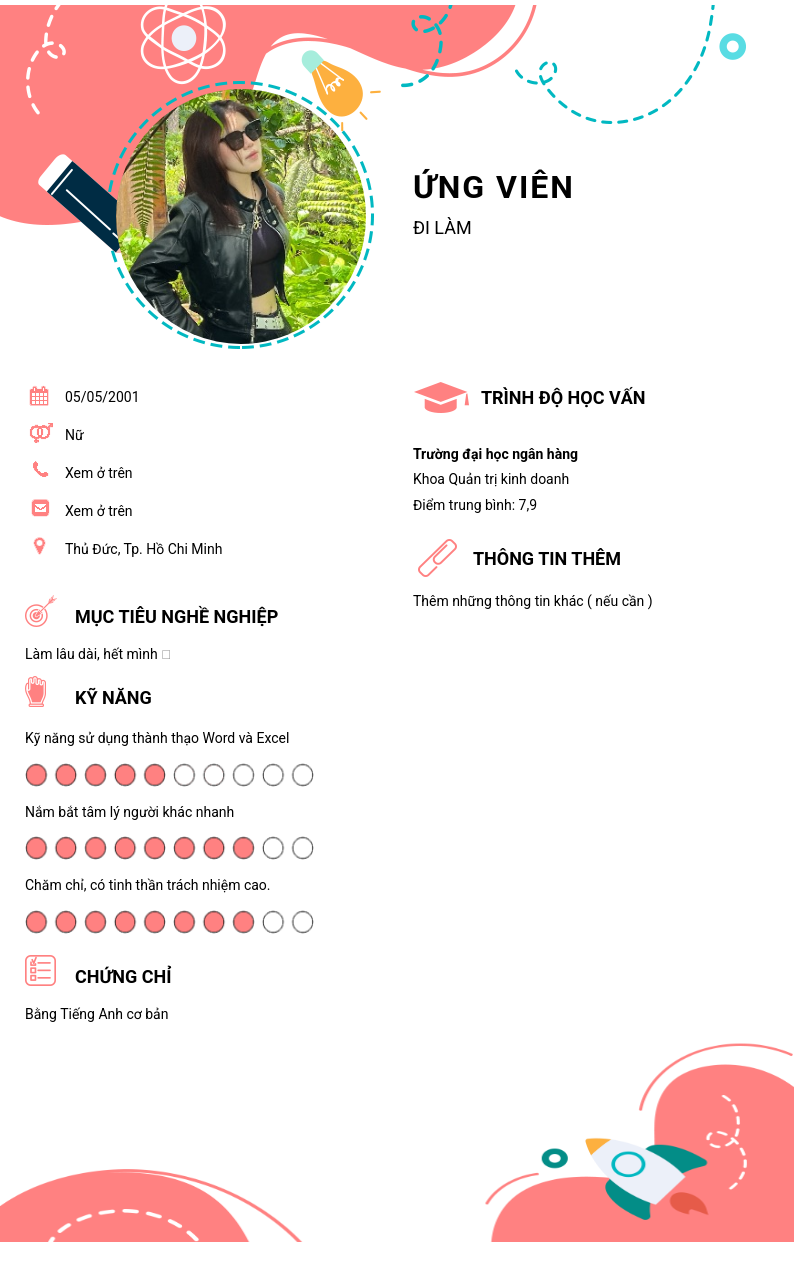 CV ứng viên