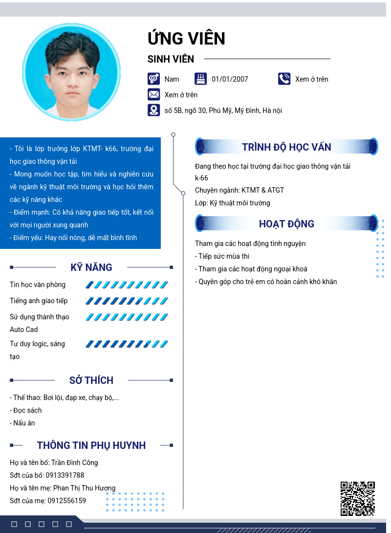 CV ứng viên