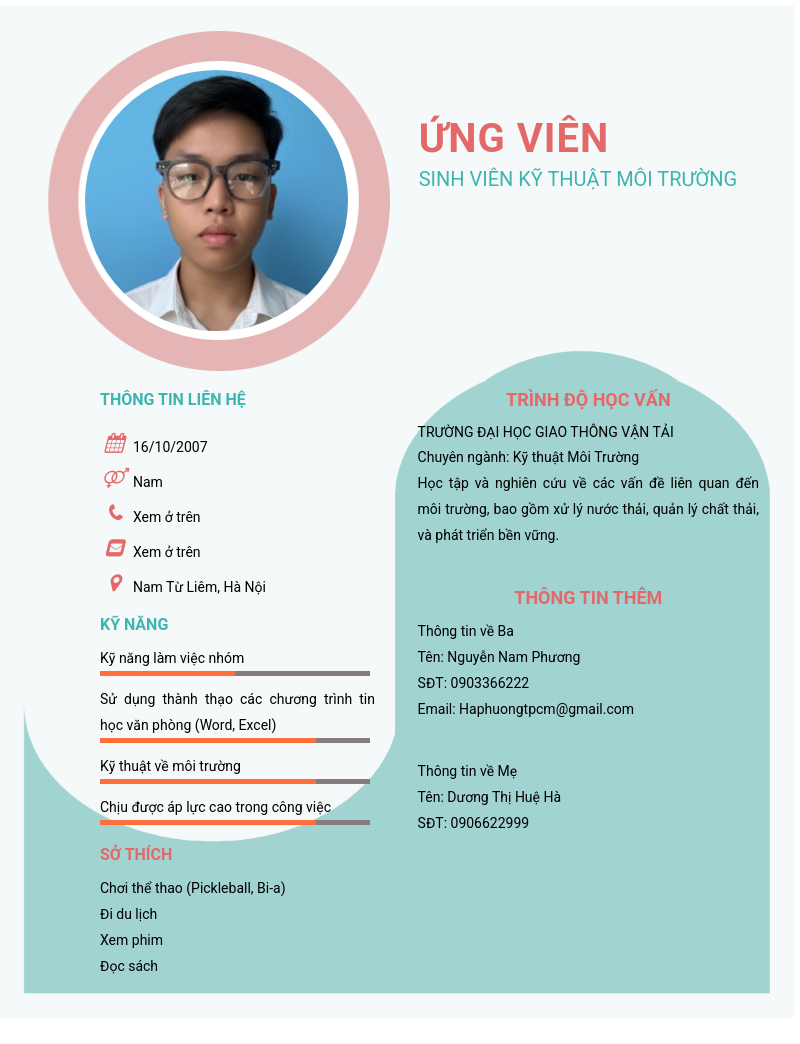 CV ứng viên