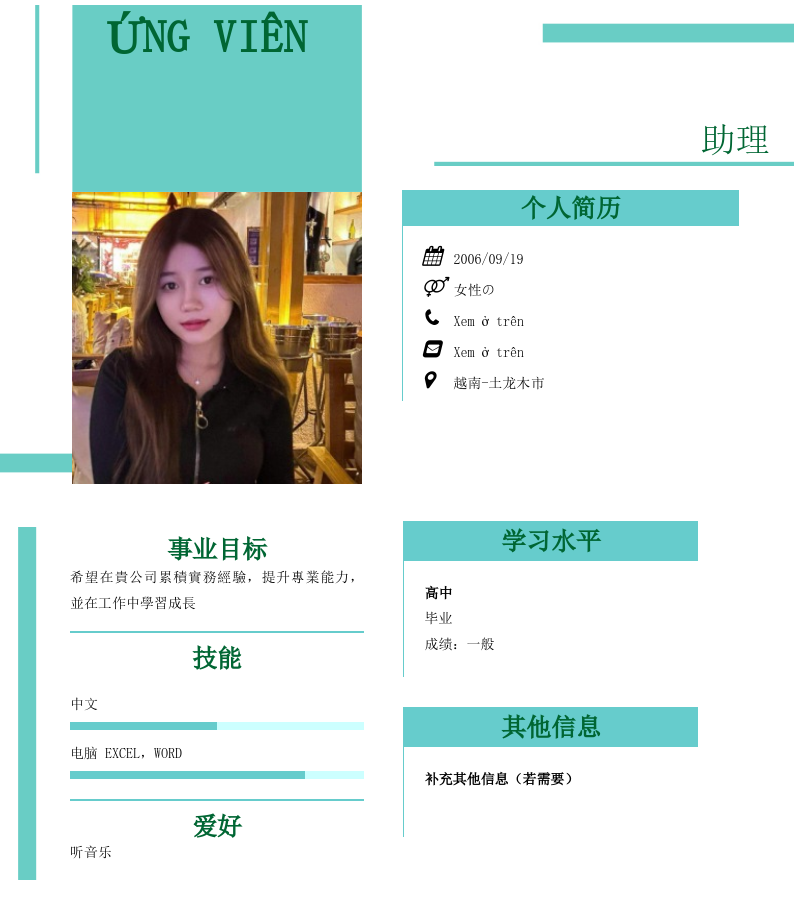 CV ứng viên