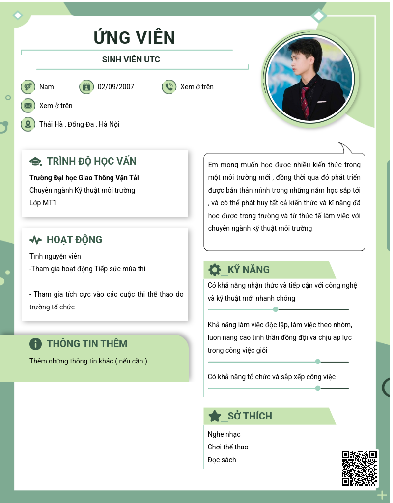 CV ứng viên