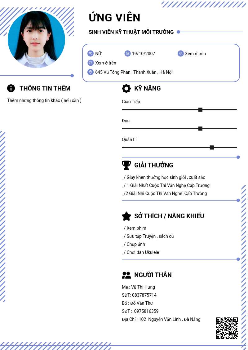 CV ứng viên