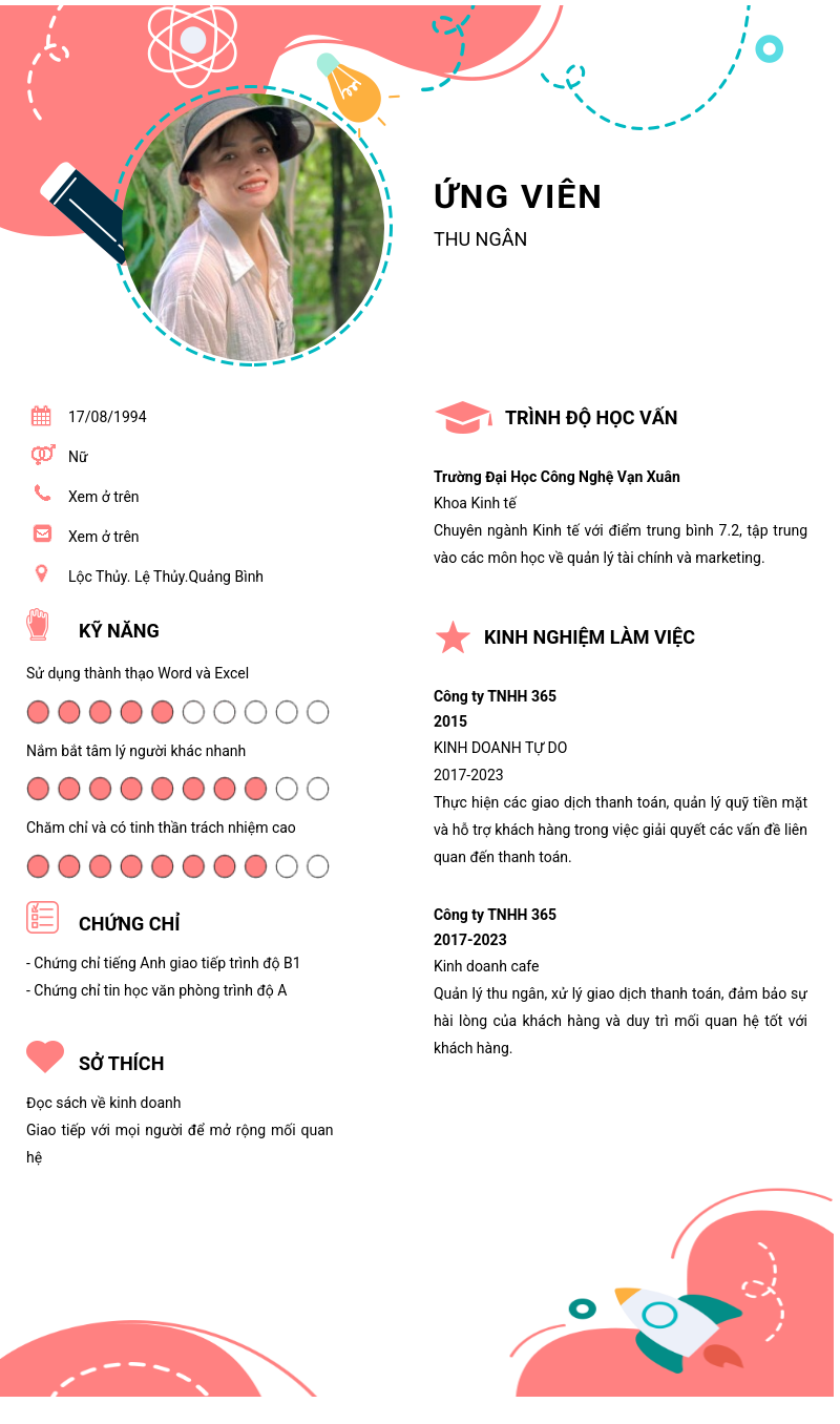 CV ứng viên