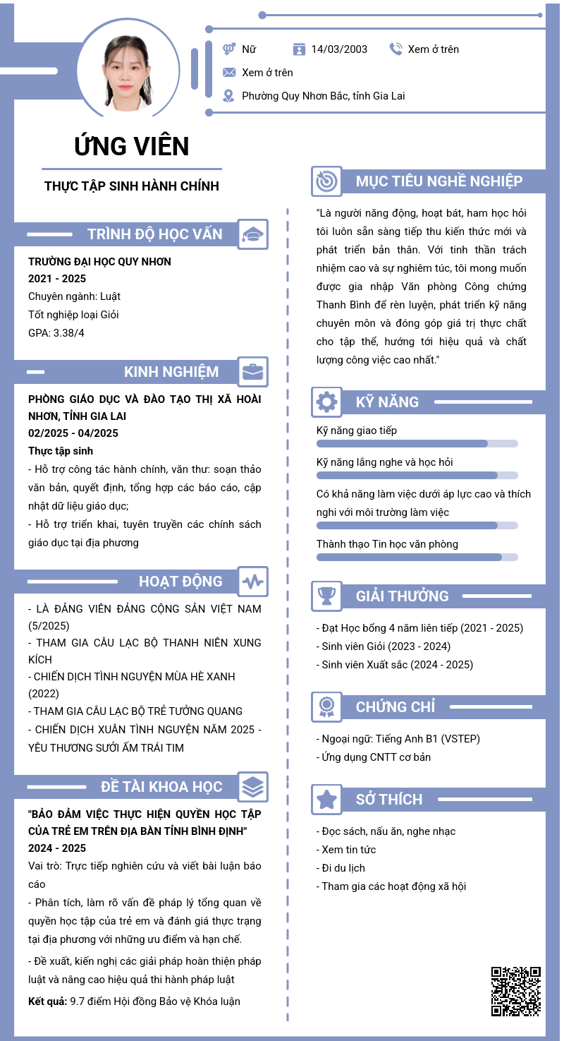 CV ứng viên